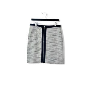 Ann Taylor Tweed Zip Front Skirt, Size 10